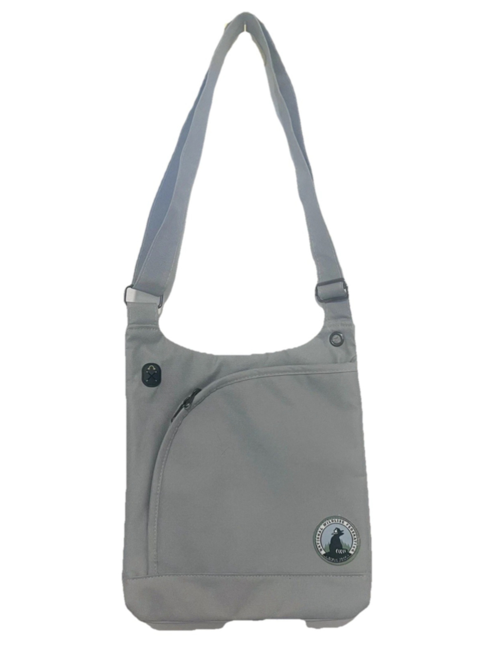 National Wildlife Federation Cross Body Messenger Bag Gray Outdoor Nature Purse